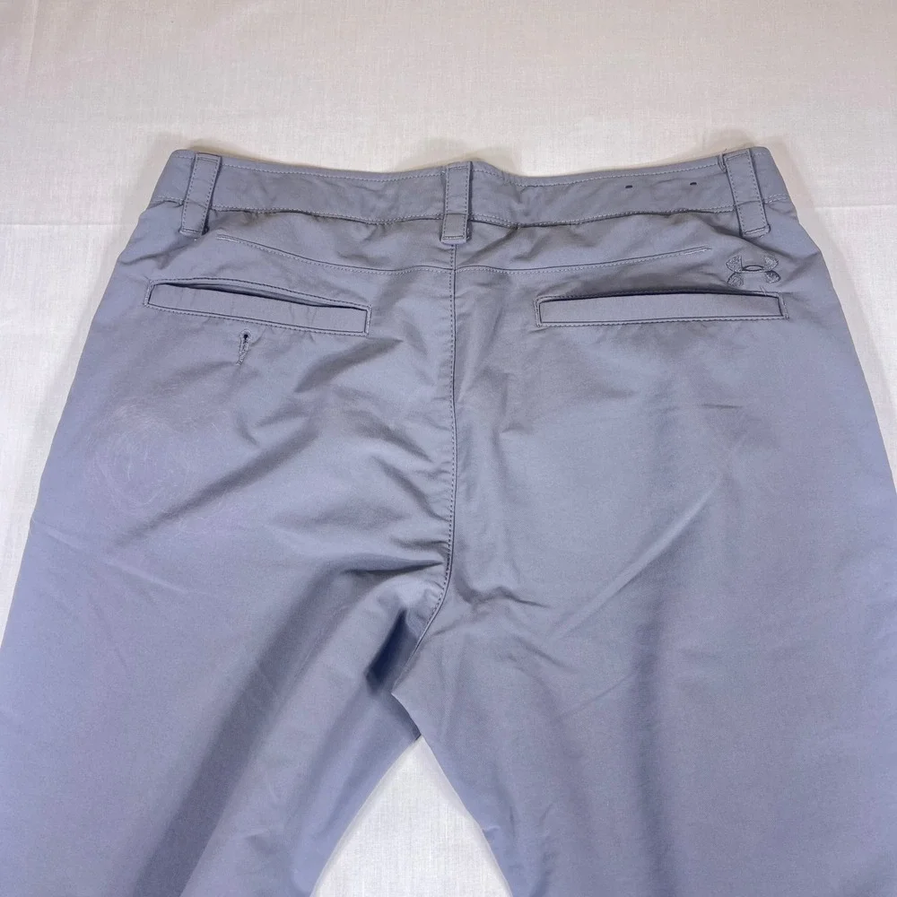 Under Armour Mens Gray Performance Golf Pants Straight Leg 36x32 RN 96510